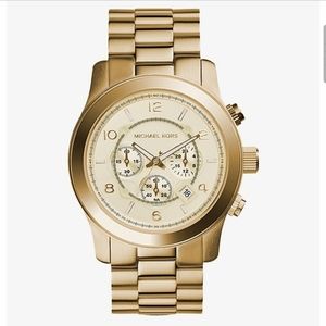 Gold tone Oversized Runway Watch